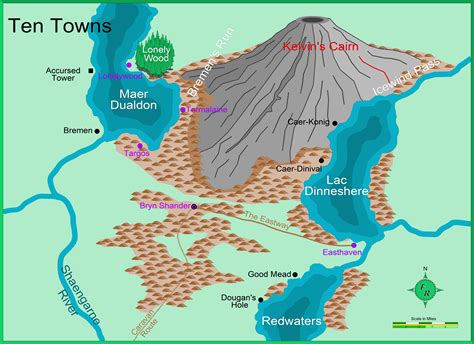 Forgotten Realms Ten Towns Map