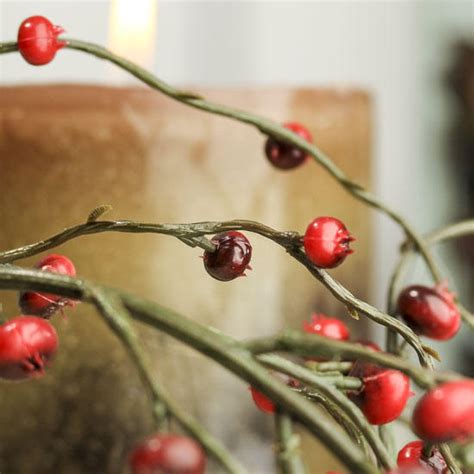 deep red artificial berry garland garlands floral supplies craft supplies