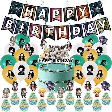 Anime Theme Birthday Party Decoration Anime Characters Pull