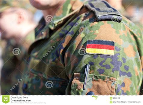 Die bundeswehr ist die armee deutschlands. German Flag On German Army Uniform Stock Photo - Image of transportation, bundeswehr: 91593190
