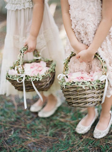 Buy wedding dresses for girls and get the best deals at the lowest prices on ebay! Greenery Accented Woven Flower Girl Baskets