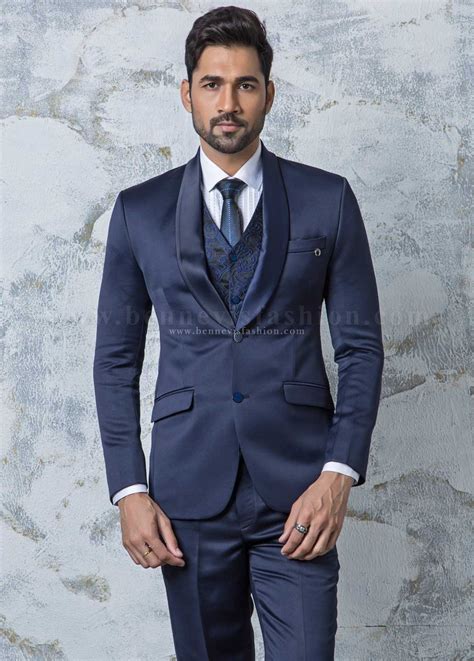 Blue Designer Mens Suit | Bennevis Fashion