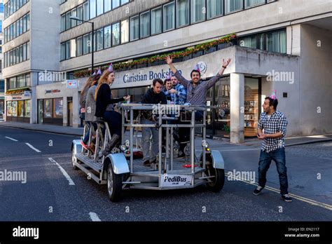 Birthday Celebrations Aboard A Pedibus City Of London England Stock