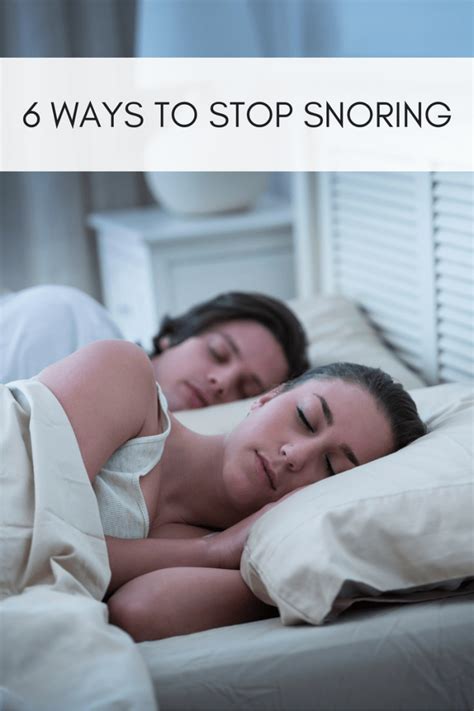 6 Ways To Stop The Snoring And Get Some Sleep Tonight Momtrends