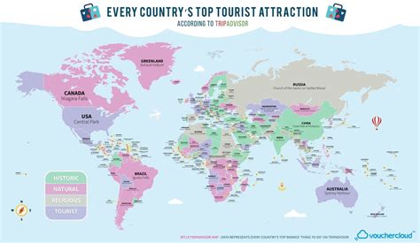 This Awesome Map Shows Every Countrys Most Popular Attraction