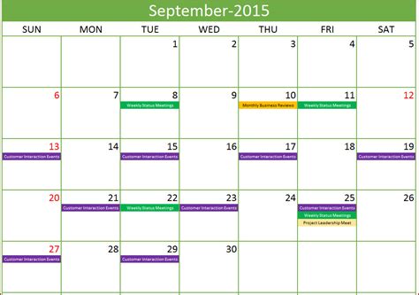 25 Beautiful Monthly Event Calendar Template Free Design