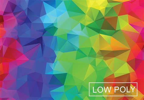 Rainbow Geometric Low Poly Vector Background 113019 Vector Art At Vecteezy