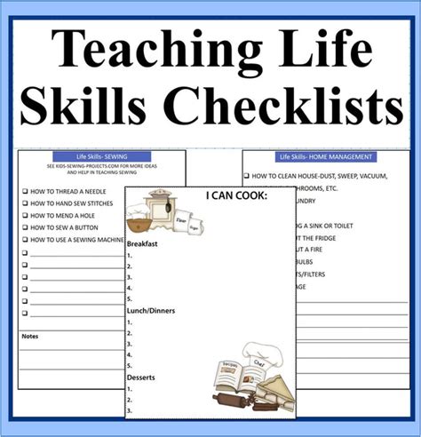 Teaching Life Skills Checklists And Resources Digital Download Kids