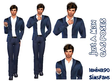 Just A Man 2 Cas Poses By Lenina90 At Sims Fans Sims 4 Updates