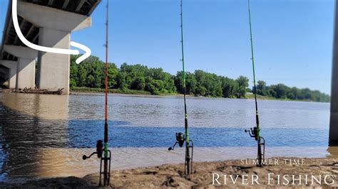 Summer Time Muddy River Fishing Cut Bait Fishing Youtube