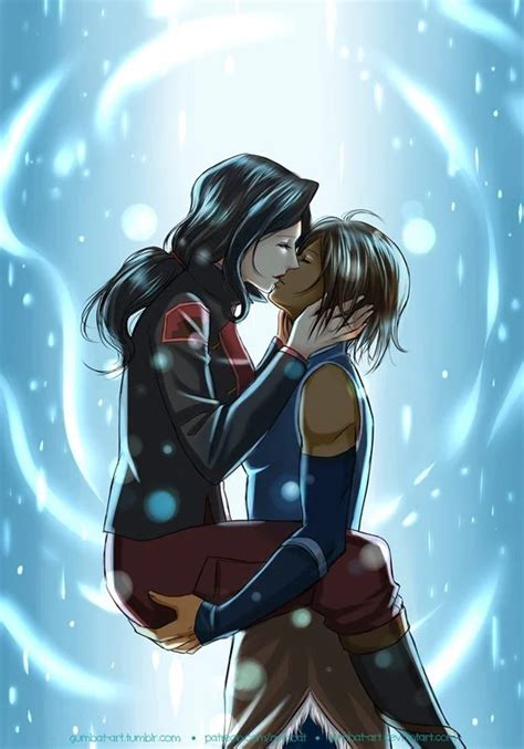 Korra X Asami From Avatar The Legend In 2020 With Images Korra Legend Of Korra