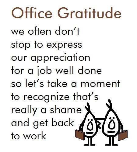 Office Gratitude A Thank You Poem Free At Work Ecards Greeting