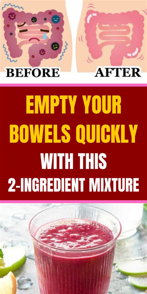 Empty Your Bowels Quickly With This 2 Ingredient Mixture V Remedies