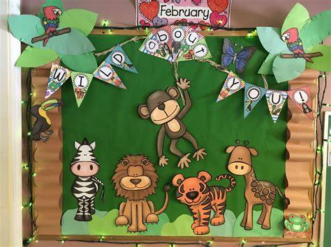 Jungle Preschool Bulletin Board Guylainesplayhousedaycareweebly