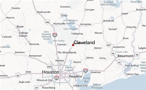 Guía Urbano De Cleveland Texas Estados Unidos