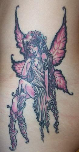 Pink Goddess Fairy Tattoo Fairy Tattoo Tattoos Mystical Tattoos
