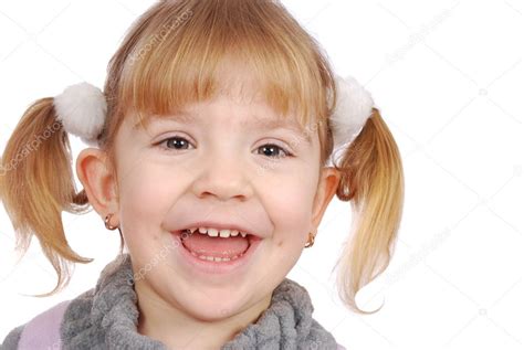 Happy Little Girl Smiling — Stock Photo © Goceristeski 2111212