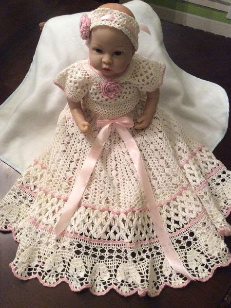 Collection Of Christening Crochet Patterns Babyjane Heirloom Dress