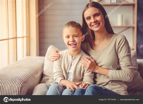 Mother And Daughter At Home Stock Photo By ©vadimphoto1 127174332