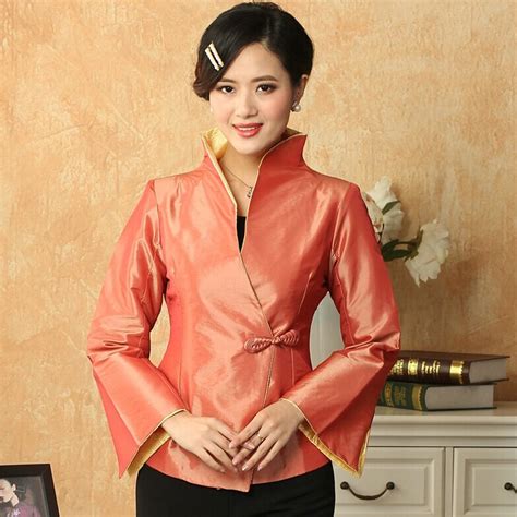 Buy Novelty Solid Color Women Autumn Jacket Single Button Coat Chinese