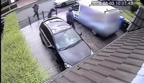 Watch Shocking Cctv Shows Masked Robbers Attack Householder With