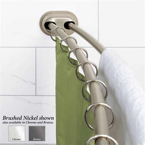 Neverrust Double Tension Curved Shower Rod