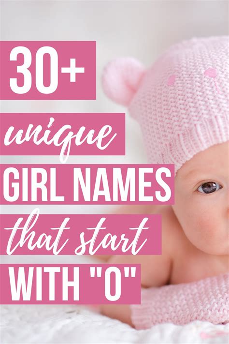Unique Baby Girl Names that Start with O | 2022 The Mommyhood Club