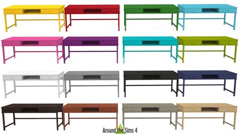 Around The Sims 4 Custom Content Download Objects Ikea Desks
