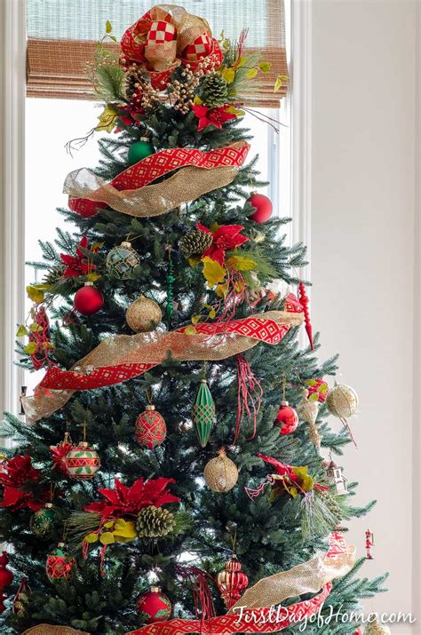 Christmas Tree Decoration Ideas Red And Gold