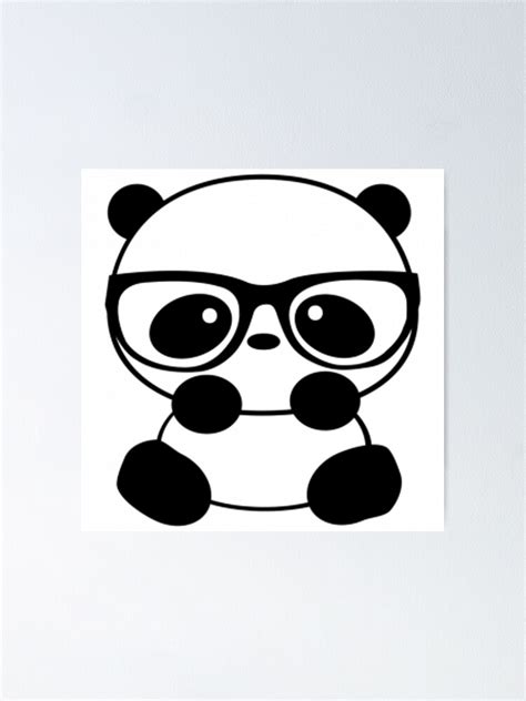 Cute Panda Poster By Ange26 Redbubble