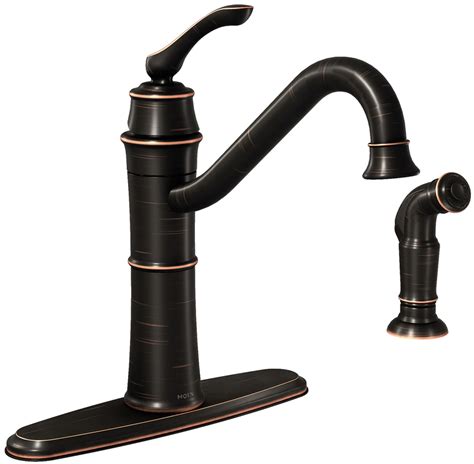 Chrome, stainless or matte black the moen brand is one of the most reliable kitchen faucet brands to date because it stands behind all its products with a limited lifetime warranty against. Moen Wetherly Mediterranean Bronze 1-Handle Deck Mount ...