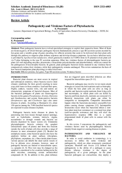 (PDF) Scholars Academic Journal of Biosciences (SAJB)):24-33 ©Scholars Academic and Scientific ...