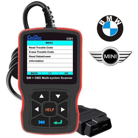 Creator C501 Obd2 Scanner For Bmw And Mini Cooper Check Engine Light Epb