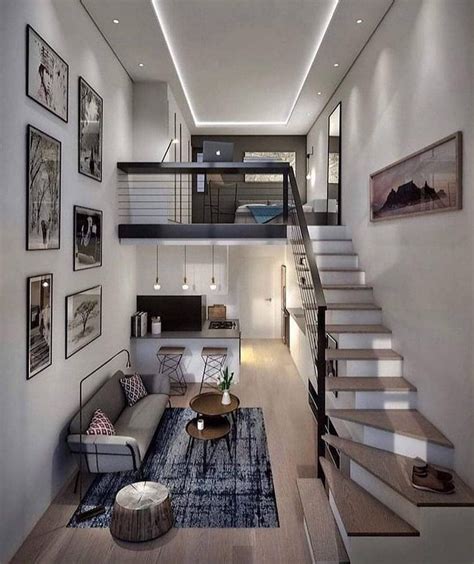 Todo En 7x15 M2 By Rumah Mezzanine In 2020 Small Loft Apartments