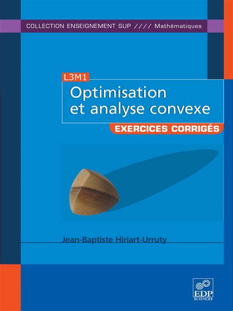 PDF Optimisation Et Analyse Convexe Exercices Et Probl Mes Corrig S