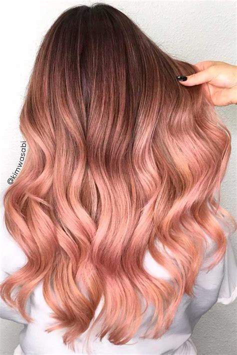 top tips to experiment with a rose gold hair color summer hair color long hair styles hair