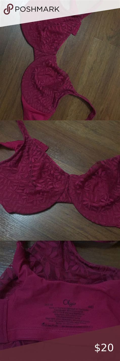 Olga 35519 Womens Red Lace Bra Red Lace Bra Lace Bra Red Lace