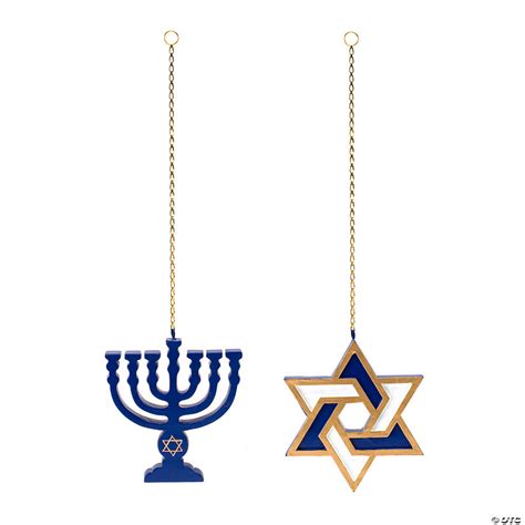 Melrose International Hanukkah Ornament Set Of 12 45in Oriental