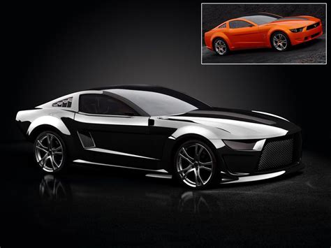 Picture Of Ford Mustang Concept Stealthy Black Carros Y Motos Autos