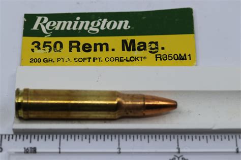 350 Remington Magnum Core Lokt R P 350 Rem Mag Collectibleammunition