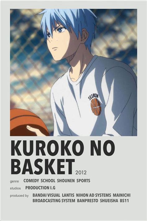 The Poster For Kuroko No Basket Shows An Anime Character Holding A