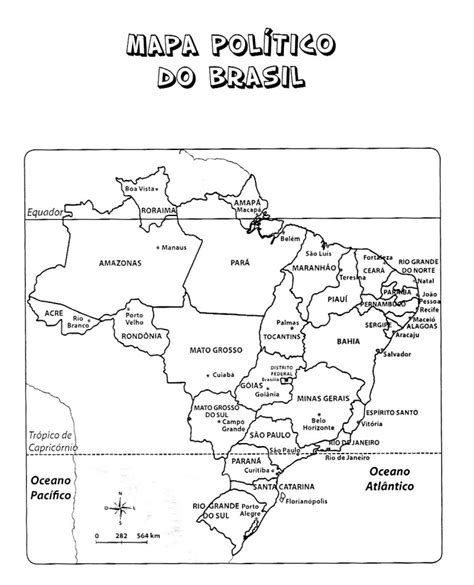 Mapas Do Brasil Para Colorir Estados E Capitais Atividades De My Xxx