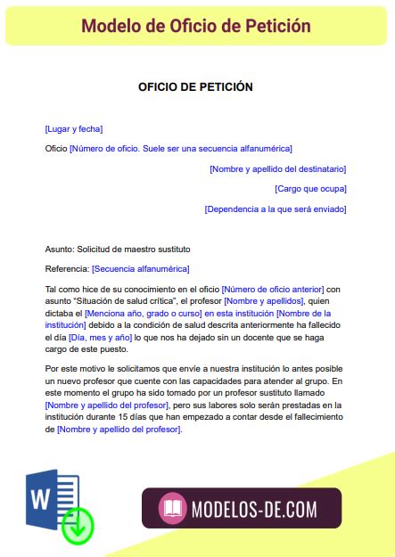 Modelo De Oficio De Peticion En Word Descarga Gratis Images And Images