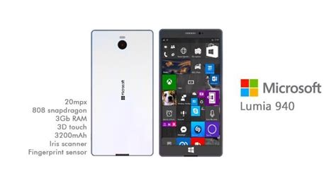 New Lumia 940 Vision With Specs Provided Phonesreviews Uk Mobiles