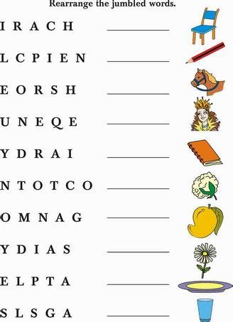 Let's say that you have the letters ch, and you've also got aeeer. Rearrange the jumbled words