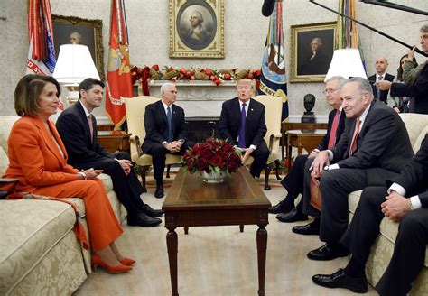 President Donald Trump And Vice President Mike Pence Meet With