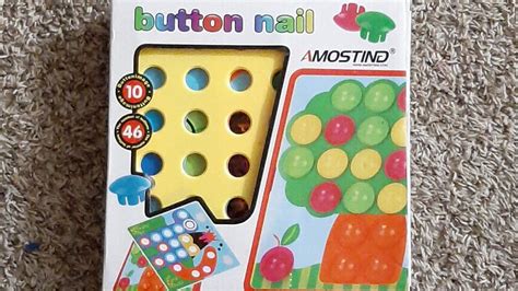 Button Nail Toy Review Fun Games For Kids Youtube