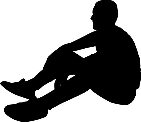 Person Sitting Png Silhouette