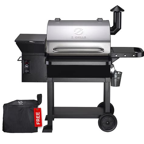 Z Grills Zpg E Sq In Wood Pellet Grill And Smoker In Bbq Stainless Black