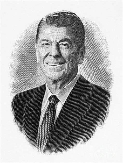 Ronald Reagan Drawing By Granger Fine Art America